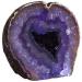 Buy Serafino Genuine Brazilian Agate Geode - Blue Green & Purple Violet | Unique Natural Gemstone Decor for Home & Gifts - Buy Online on GoSupps.com