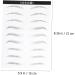 PLAFOPE 2 Pairs Eyebrow Shaping Template Artificial Eyebrow Patch Eyebrow Stickers Hair Woman Makeup Tools 21x15cm Black 003 - Buy Online on GoSupps.com