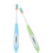 Fluhaw toothbrush children 3-6-12 years old (2-pack) toothbrush teeth with soft bristles for children smart narrow toothbrush dentist recommended