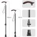 Walking Stick Carbon Light Telescopic Cane Solid Wood Non-Slip Old Man Crutch with 6pc Foot pad (#1 A) Prosperous - Buy Online on GoSupps.com