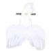 USHOBE 2pcs baby photo props baby girl hair accessories new born clothes baby photoshoot wings baby girl outfits Infant Clothing Baby Photography Props Princess Headband clothing set