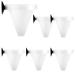 SENZEAL 6x Aquarium Live Red Worm Fish Feeder Plastic Cone Cup Shape Basket Feeder for Feeding Fish