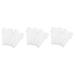 FRCOLOR 6 Pairs Nail Gloves Anti-uv Mittens Uv Gloves for Gel Manicures Nail Dryer Glove Women Gloves Uv Prevention Gloves Women's Sun Protection Polyester Manicure Tools White