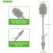 Haakaa Silicone Cleaning Brush - Reusable Baby Bottle & Pump Cleaner with Sturdy Bristles - Gray/Light Grey - Buy Online on GoSupps.com
