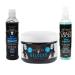 crazy pouss Locks Gelocks Fixation Forte (Black) + Carapate Oil Wash Shampoo + Carapate Oil & Peppermint Moisturizing Spray