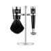 Zwilling razor set 3-part set with razor plane razor brush and bracket suitable for all razor blades gift set black 1 piece (1 Pack) Razor plane