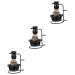 Minkissy 3 sentences beard set shaving brush shaving shell holder shaving sets for men stirring bowl shave hair razor holder soap shaving bowl frame male man beauty instrument ABS