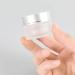 Zeoabsy 6-Pack 5ml Empty Matt Transparent Glass Cream Cans with Silver Lid & Spatulas | Ideal for Gels & Cosmetics | International Shipping - Buy Online on GoSupps.com