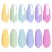 Vishine Gel Nail Polish Kit SPRING CREME Collection | 6 Pastel Colors Set 8ml | Nail Lamp Gel Polish Set Manicure - Buy Online on GoSupps.com