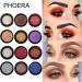 Phoera Cream to Powder Waterproof Glitter Eyeshadow Palette - Champagne - Buy Online on GoSupps.com