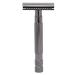 Security razor vintage style reusable precise smooth slip-resistant double-sided razor portable manual razor from zinclement for men and women (black)