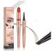 2024 New Microblading Eyebrow Pen 3D Waterproof Long-Lasting Magic Eyebrow Pencil 4-Tip Natural Long-Lasting Fine Stroke Eyebrow Pencil for Women (Dark Brown)