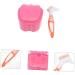 Shop Lurrose 2-Pack False Toothbrush Set & Prosthesis Case - Travel Storage Container for Dentures Ideal for Women - 8.5x8.5x7cm - Buy Online on GoSupps.com