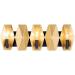 Malone 3-Lt ADA Bath Fixture - Stylish Matte Black & French Gold - International Shipping Available - Buy Online on GoSupps.com