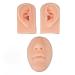 Hywhuyang 3D-silicone-nose and mouth model silicone model silicone ear model simulation display props for earrings jewelry display rubber ear hole stinging seam exercises (light skin tone)