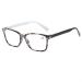 Edgun glasses reading glasses blue light for men women light full frame glasses anti -eyetrain spring hinges (color: white bean flower frame size: +2.5) +2.5 White bean flower frame