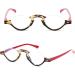 Shop Abetos Retro Half Moon Reading Glasses for Men & Women - Anti Blue Light Spring Hinge Floral Filter - Fashionable 3.0x Semi-Frame Computer Glasses - Buy Online on GoSupps.com