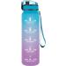 Vicaster BPA-Free Tritan Sports Water Bottle - 500ml/1L/1.5L Leak-Proof Perfect for Fitness Yoga Kids & Bicycling - Blue/Purple Gradient 36oz - Buy Online on GoSupps.com