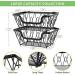 Fruit Basket Bowl 2 Tier Metal Fruit Basket Display Stand Vegetables Fruits Bread Counter Storage Organizer Kitchen Bathroom Decoration Fruit Bowls - Buy Online on GoSupps.com