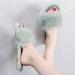 Black Fluffy Sliders Faux Fur Fluffy Slippers Women Slippers Fashion Ladies Shoes Furry Flip Flops Fur Slides with Arch Support Female Flat Sandals Autumn Slides for Indoor Outdoor (D 24.5CM) (C 24 C 24.5CM - Buy Online on GoSupps.com