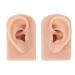 Mid Skin Ear Model Silicone Piercing Model for Ear Massage Practice Teaching Display for School and Hospital (Medium Skin Color)