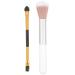 Healvian 2pcs Eye Shade Highlighter Brush Blend Makeup Brush For Eyeshadow and Liner Makeup Tools Double Head Eyeshadow Makeup