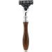 Haryali London Men's Pure Roose Wood Handle Shaving Razor - Designer Box Gift Set with 3 Different Heads: 5 Edge, Triple Edge, and DE Safety Head for Perfect Shave - Mach 3 Compatible - Buy Online on GoSupps.com