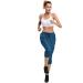 Baleaf Women's Lightweight Capri Jogger Hiking Shorts Running Pants UPF 50+ Zipper Pockets - Blue Large - Buy Online on GoSupps.com