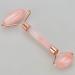 MUOBOFU Rose Quartz Roller for Face -2 in 1 Rose Quartz Face Roller & Gua Sha with Gift Box -Stone Face Massager as Cooling as Ice Roller -100% Anti-Aging Rose Quartz -Facial Roller - Buy Online on GoSupps.com