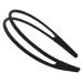 Kylin Express Handmade Cloth Art Hair Clasp Headband Double Row Hair Decor HairBand Black