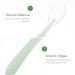 NUOBESTY Double Head Baby Silicone Food Spoon - Portable Mud Scraping Scraper for Babies - Green - Buy Online on GoSupps.com