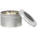 Full Moon Candle by New Moon Beginnings | Purification & Cleansing - Aromatherapy Soy Candle with Dried Flowers Herbs & Crystals - 8oz Metal Tin - Buy Online on GoSupps.com