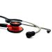 Waterproof Red and Black Matte Red Stethoscope for Doctor Student Clinician