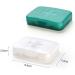 2-Pack Pill Organizer with 6 Divisions | Large Vitamin Supplement Holder for Travel & Home - Buy Online on GoSupps.com