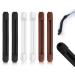 Zooetway 6 pieces of glasses bracket silicone anti -slip elasticity glasses holder universal glasses ear hook end caps learn for running sports (black brown and transparent white)