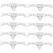 Baluue 10pcs Set Eyebrow Stencil Microblading Eyebrow Ruler Brow Ruler Sticker Eyebrow Template White - Buy Online on GoSupps.com