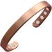 MagEnergy Copper Bracelet for Men and Women 99.9% Pure Copper Small Size 16 cm Adjustable with 8 Magnets (16 cm)