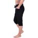 HDE Men's 3/4 Workout Jogger Yoga Capri Shorts with Pockets - Large Black - Buy Online on GoSupps.com