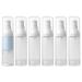 LONGWAY 1oz 30ml Airless Cosmetic Cream Pump Bottle Travel Size Dispenser Refillable Containers/Foundation Travel Pump Bottle for Shampoo(Pack of 6, Frosted Translucent) 1 Ounce (Pack of 6)