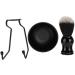 GHQYP Stainless Steel Razor Brushes Set - 3 Pieces with Shaving Soap Ment Holders & Bowl for Men - Professional Grooming Accessories - Buy Online on GoSupps.com