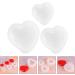 Cabilock 3pcs Peach Heart Silicone Mold Molds for Candles Molds for Resin Stencils for Crafts Heart Shape Silicone Resin Heart Chocolate Heart Baking Silicone DIY Mold Decoration Mold White 7.4x6.8cm White - Buy Online on GoSupps.com
