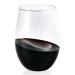 FOCUSLINE 20 Pack 16 Oz Plastic Wine Glasses | Stemless Wine Cups, Heavy Duty Clear Plastic Unbreakable Wine Glasses, Disposable Reusable Shatterproof Wine Glasses for Wedding or Party 16OZ-20-CLEAR