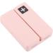Portable Daily Pill Case - Foldable Magnetic Pill Box Organizer with 7 Compartments for Vitamins & Supplements - Pink - Buy Online on GoSupps.com