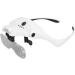 LED Headband Magnifier High Definition 5 Groups Optical Lens Headband Magnifier Multifunction Rechargeable Hands Free 5H Hardness for Reading - Buy Online on GoSupps.com