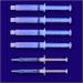 INSTANT WHITE SMILES optimized 40cc 36% Professional Strength Carbamide Peroxide Teeth Whitening Gel Syringe and 2 remineralization gels