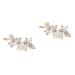 FRCOLOR Set of 2 Bridal Combs Rhinestone Hair Side Comb Bridal Hair Clips Crystal Hair Pin Hair Clip Tiara Bridal Hair Comb Wedding Headpiece Vintage Hair Accessories Flowers Headpiece