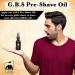 G.B.S Sandalwood Pre-Shave Oil - 1 Oz | Protects Against Irritation and Razor Burn | Ideal for Sensitive Skin | Shaving Oil for Men - Buy Online on GoSupps.com