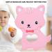 Buy Pink Cartoon Cat Shape Silicone Teething Toy for Babies - Easy Grip for Kids | International Shipping - Buy Online on GoSupps.com