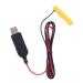 LR03 AAA Battery Eliminator 2M USB Power Supply Cable Replace 1 to 4pcs AAA Battery (1.5V)