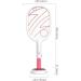 LXX Professional Mosquito Killer Lamp Usb Powered by Mosquito Racket Portable Free Standing Trap Fly Anti Shock Net Design Safety Mosquito Lamp It Applies to Home Bedrooms Kitchens a/Black / As Shown Black - Buy Online on GoSupps.com
